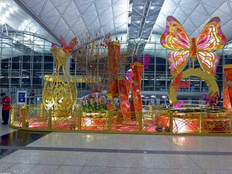 Chinese New Year decorations red lanterns