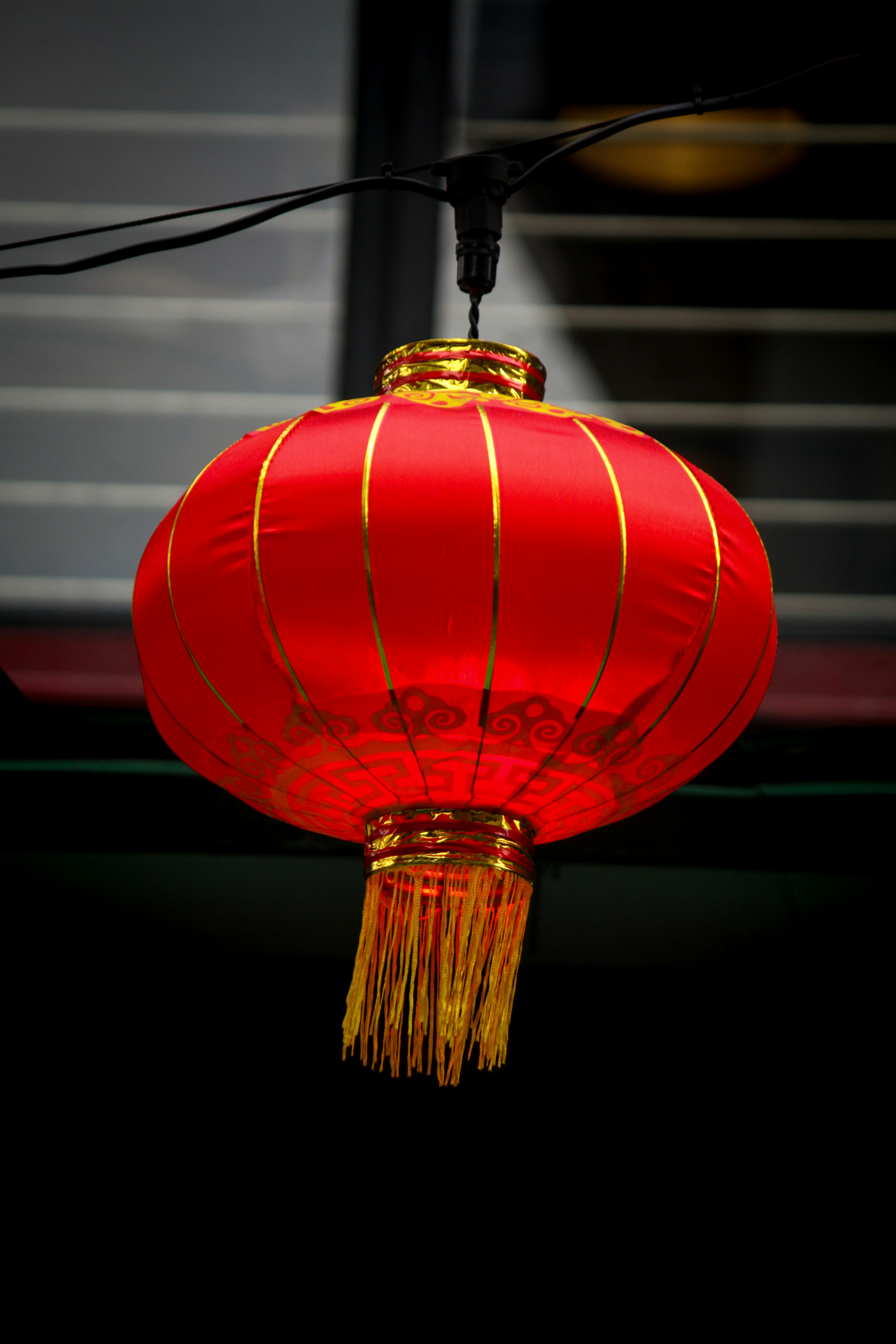 Chinese New Year decorations red lanterns