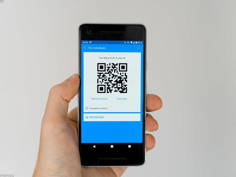 Mobile payment being processed on a phone screen